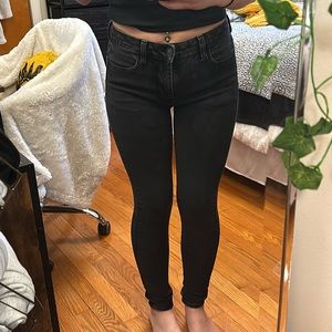short black skinny jeans